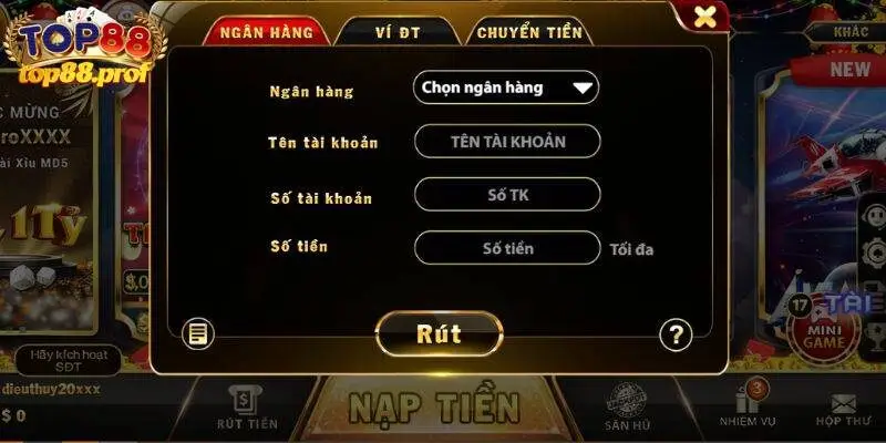 Các bước rút thưởng nhà cái qua ngân hàng nhanh chóng