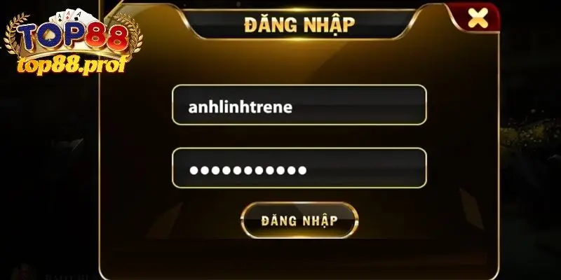 Hướng dẫn đăng nhập Top88 cần điền đầy đủ mọi thông tin 