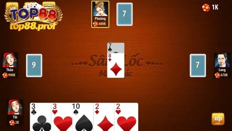 Người chơi cần tính toán để chọn quân bài đi đầu thông minh