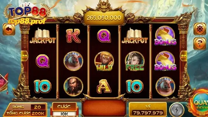 Slot game hoắc thoại ngộ không TOP88 đầy thử thách